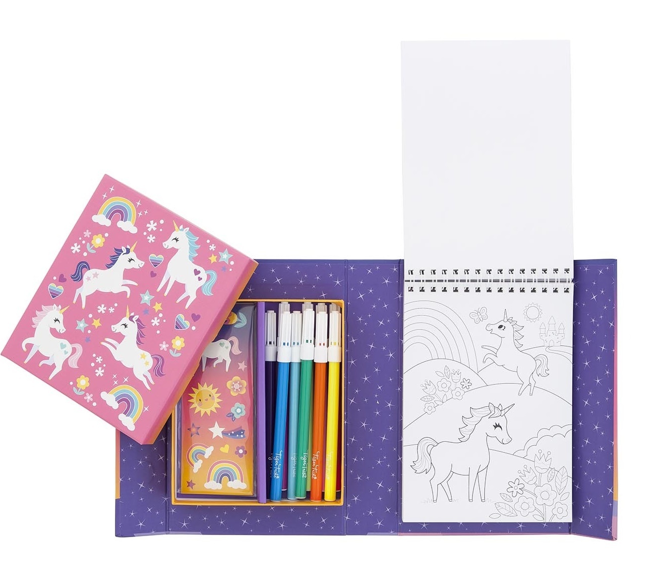 Tiger Tribe: Colouring Set - Unicorn Magic image