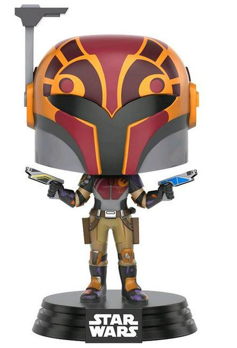 Vinyl Bobble Head Figure Funko Star Wars Rebels Sabine Masked 131 Pop