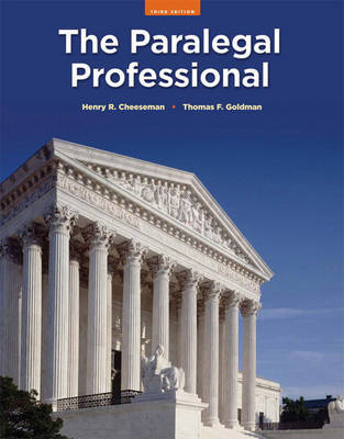 The Paralegal Professional by Thomas F. Goldman image
