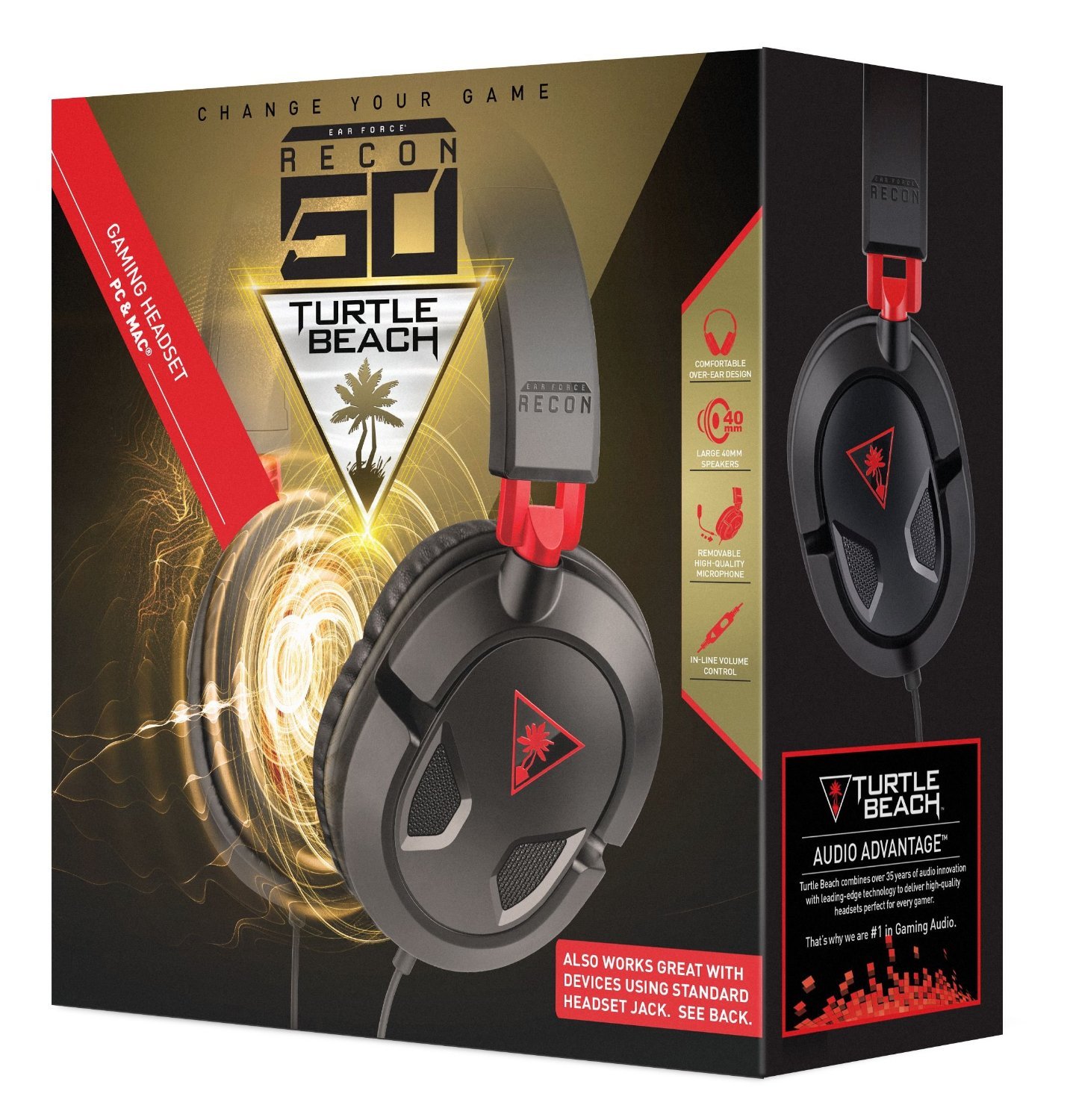 Turtle Beach Ear Force Recon 50 Stereo Gaming Headset for PC Games image
