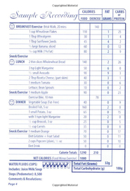 The Calorie King Food & Exercise Journal by Alan Borushek