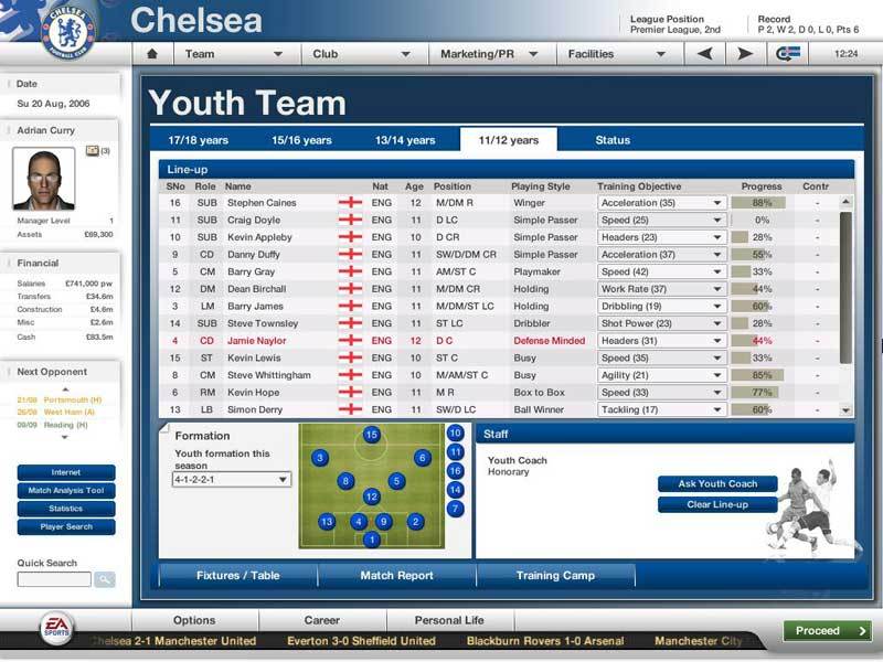 Total Club Fifa Manager 2007 on PC