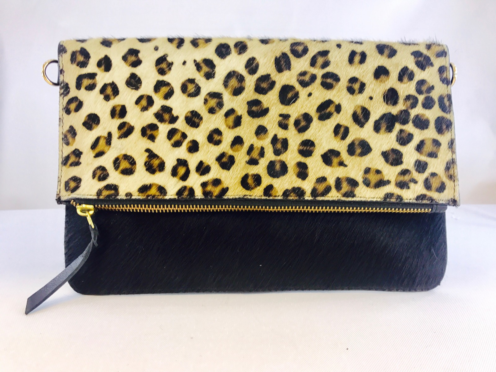 Moana Road: Cambridge Handbag - Cowhide and Leopard