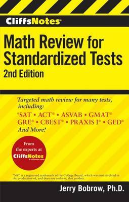 CliffsNotes Math Review for Standardized Tests on Paperback by Jerry Bobrow