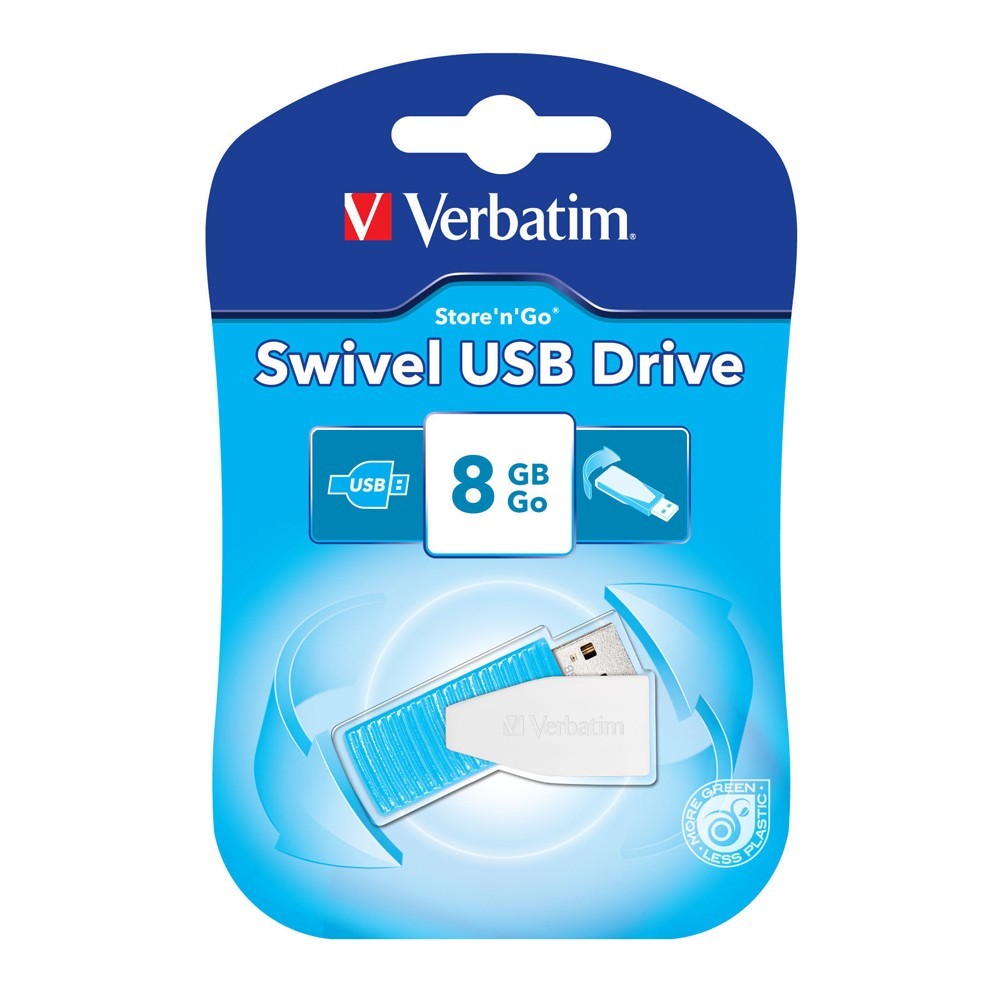 Verbatim Store'n'Go Mini Swivel USB Drive - 8GB (Blue) image