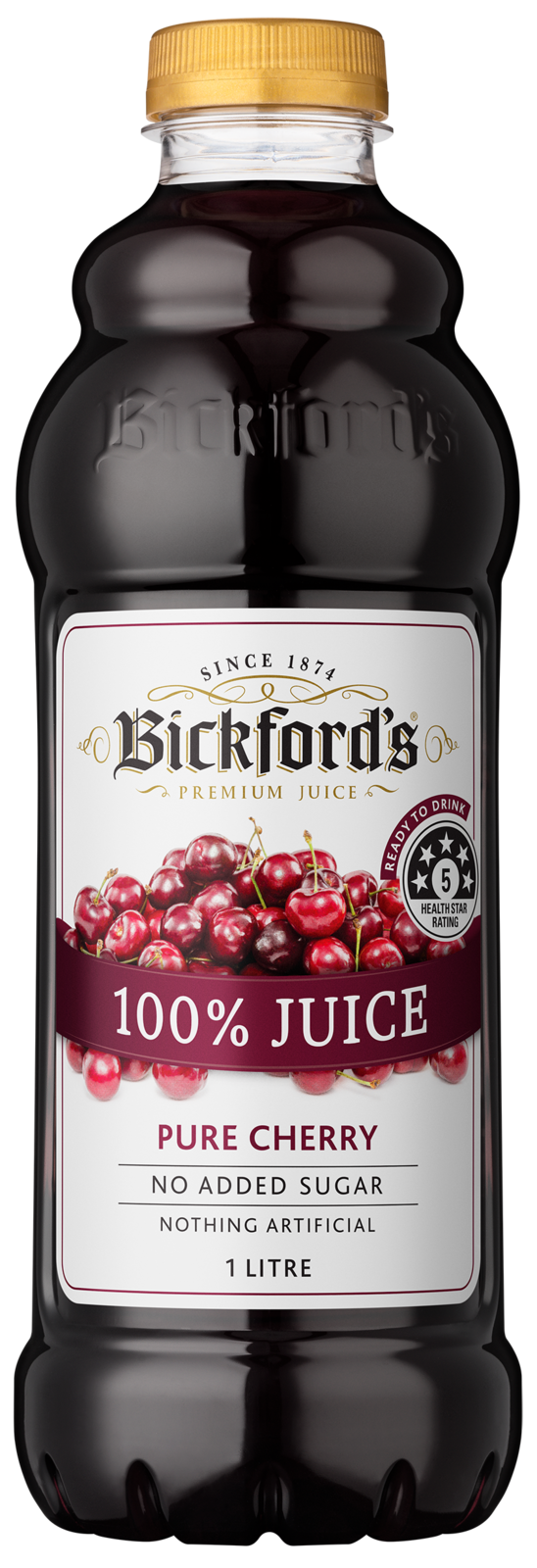 Bickfords Premium Juice 100 Pure Cherry 1L (6 pack) at Mighty Ape NZ