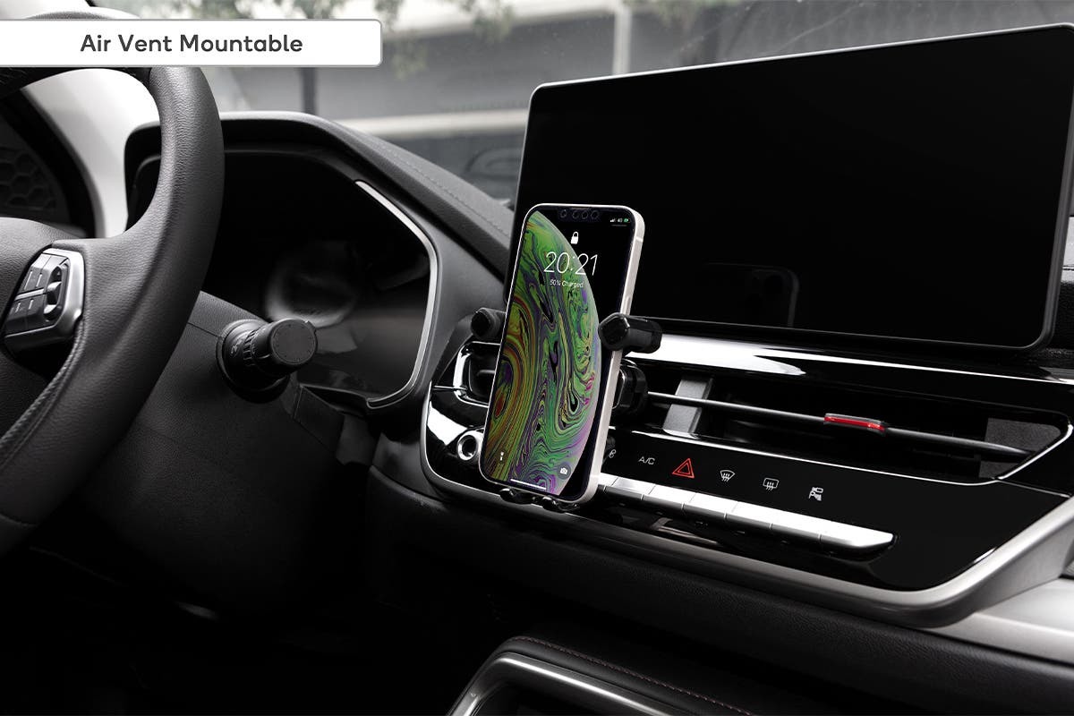 Kogan 2in1 Gravity Phone Cradle Holder with Vent Mount and Sticker