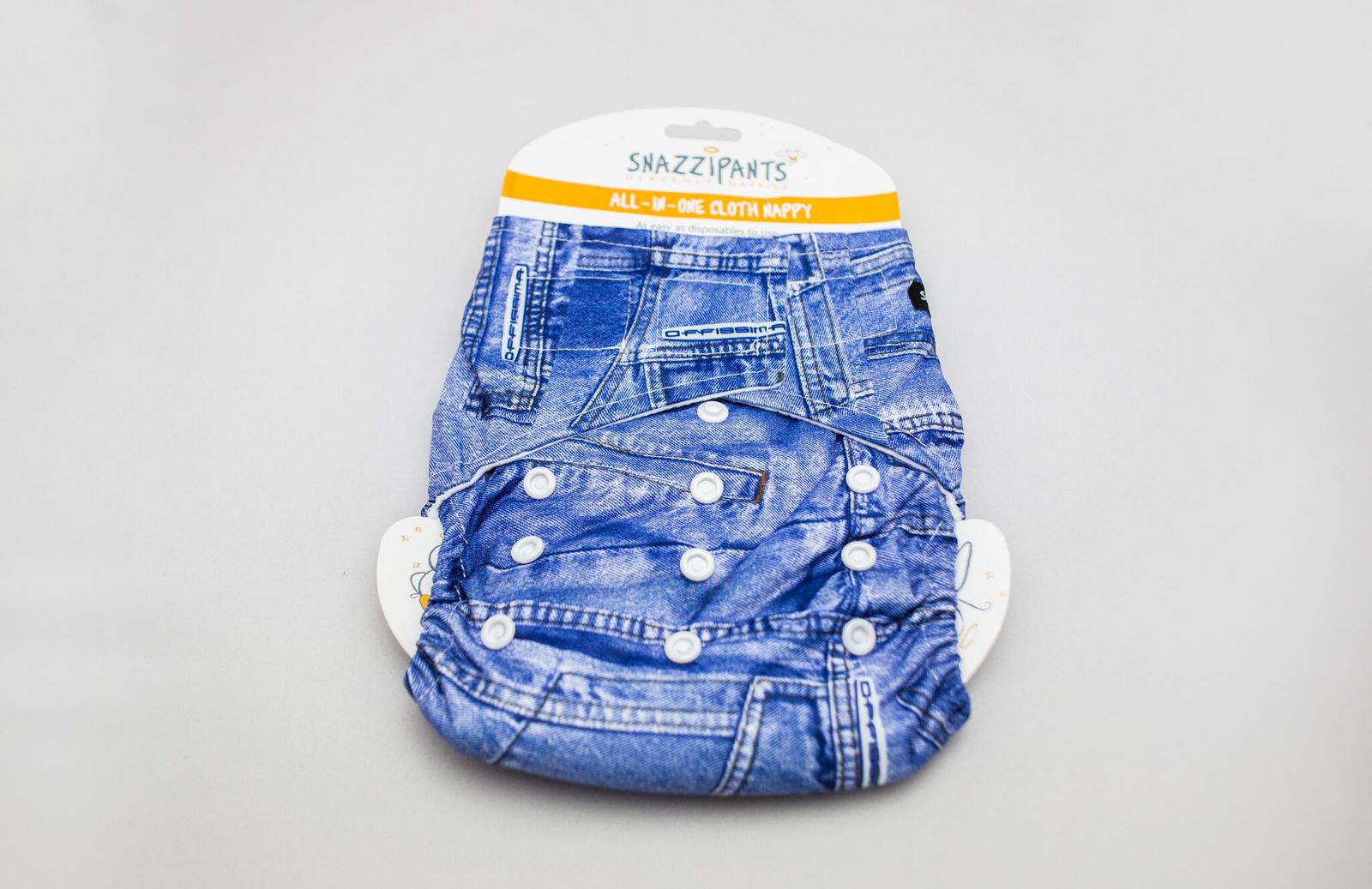 Snazzipants: All in One Reusable Nappy - Denim image