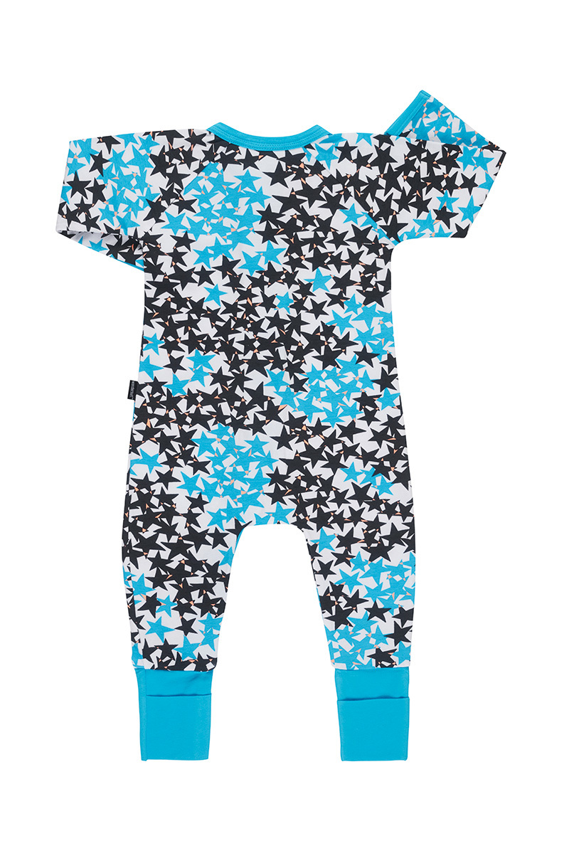 Bonds Zip Wondersuit Long Sleeve - Super Star Blue (3-6 Months) image