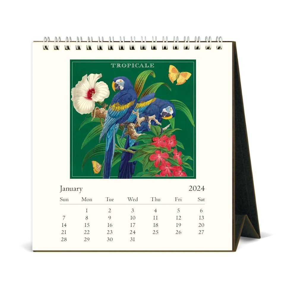 Cavallini & Co: Vintage Tropicale Desk Calendar - (2024)