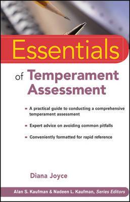 Essentials of Temperament Assessment by Diana Joyce image