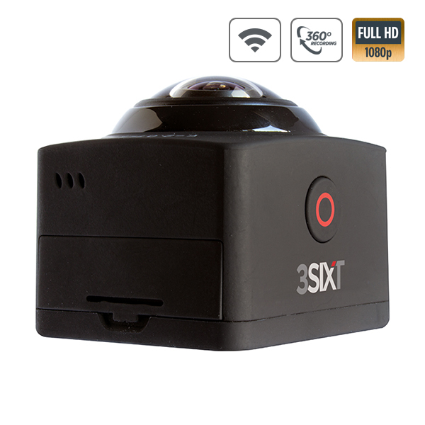 3SIXT Full HD 360° WiFi Sports Action Camera 1080P image