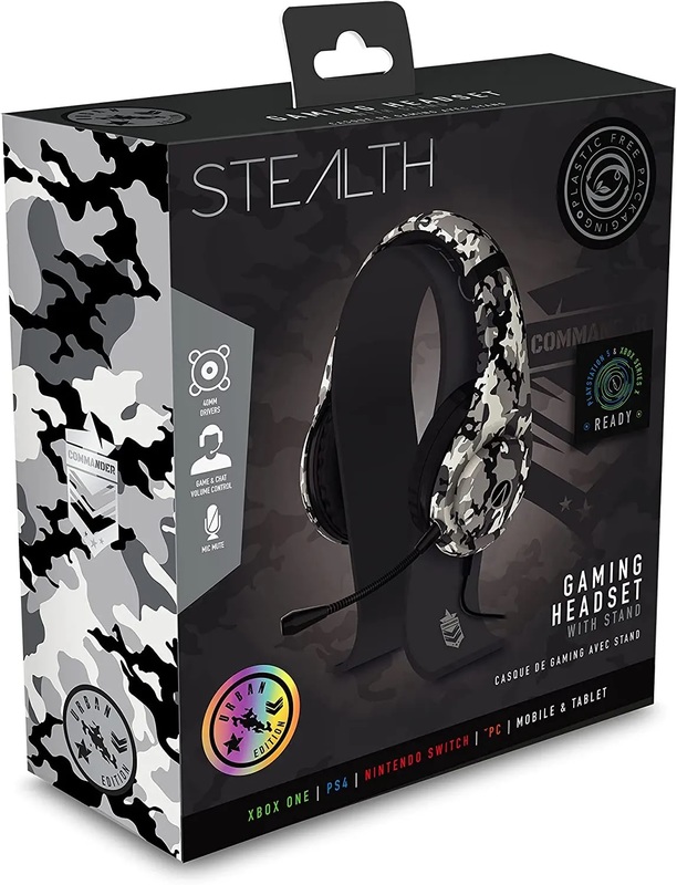 STEALTH Commander Gaming Headset & Stand Bundle Switch, PC, PS5, PS4