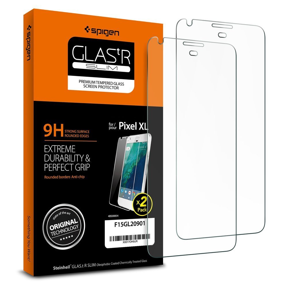 Spigen: Google Pixel XL - Premium Tempered Glass Screen Protector