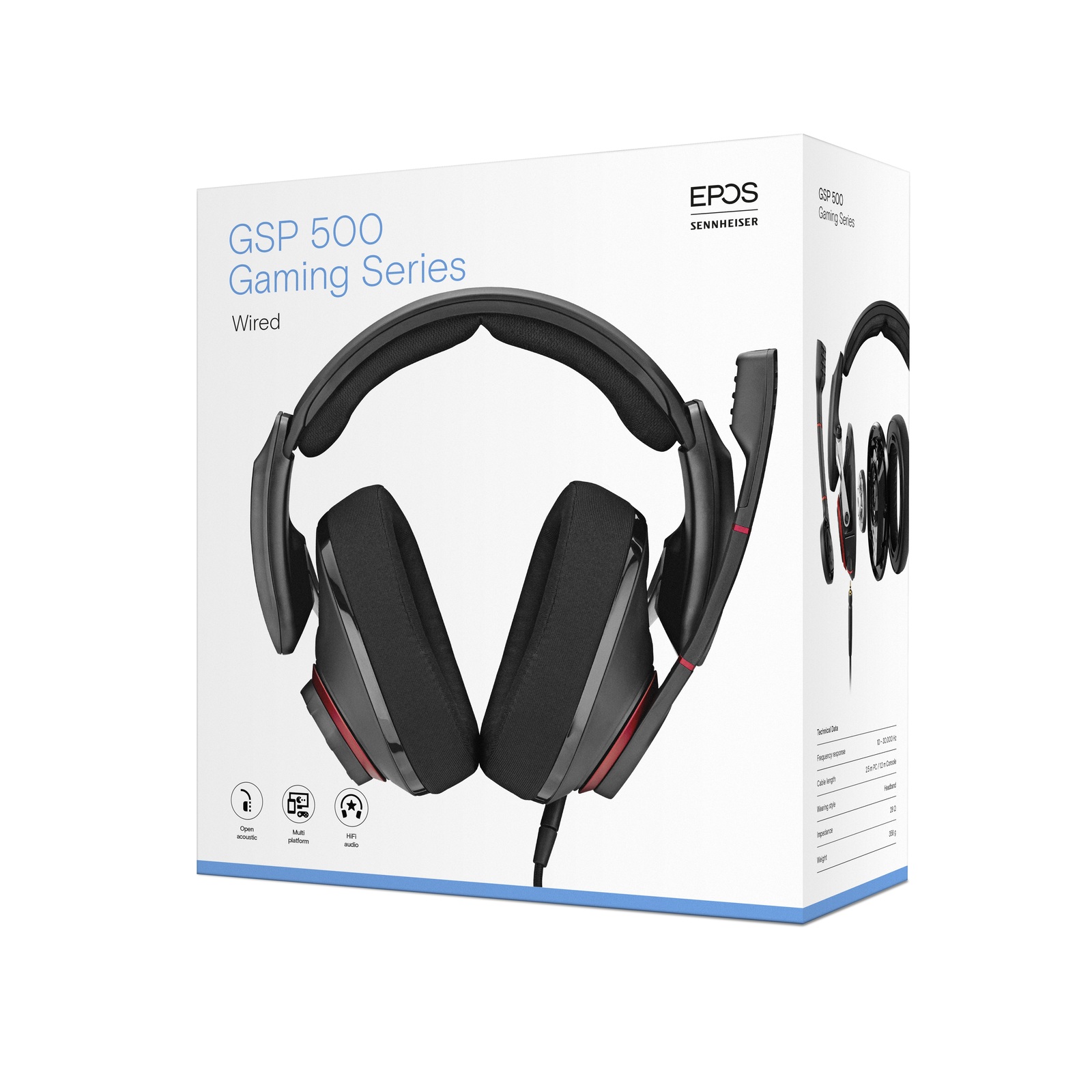 EPOS Sennheiser GSP 500 Gaming Headset for PC, PS5, PS4, Xbox One image