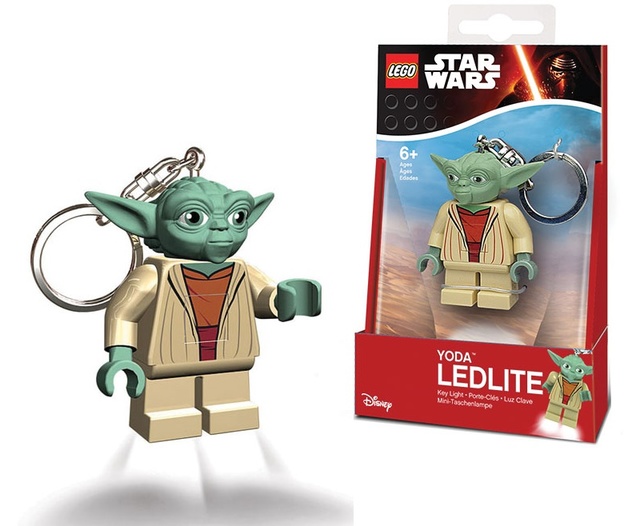 lego star wars keyring led light yoda at mighty ape nz