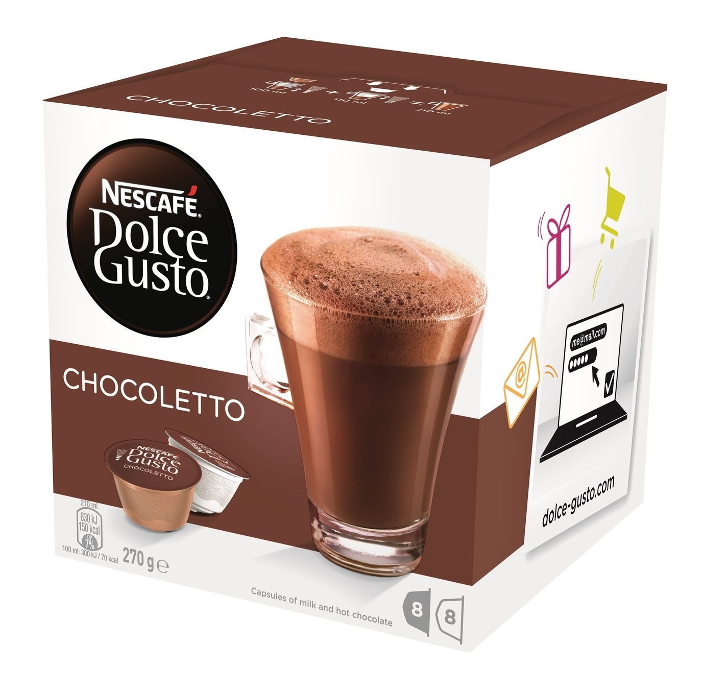 Nescafe Dolce Gusto Chocoletto Capsules at Mighty Ape NZ