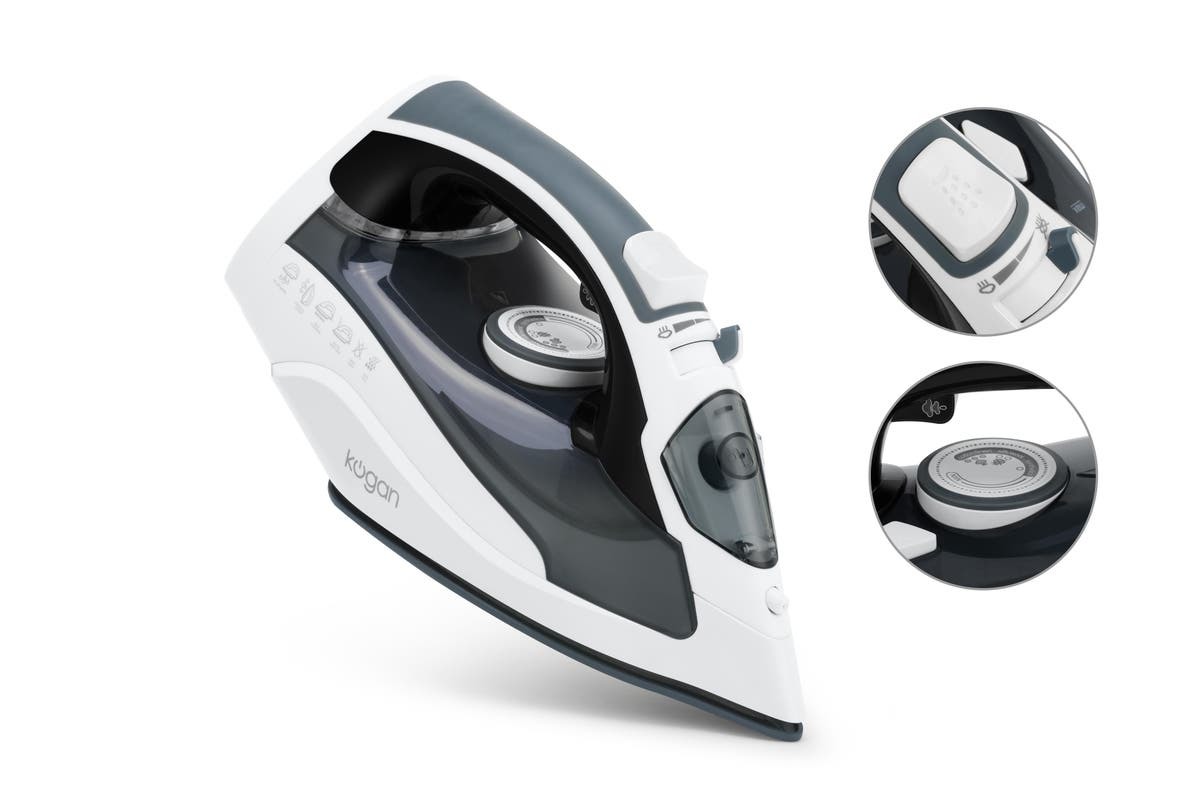 Kogan 2400W DuoGlide Cordless and Corded Steam Iron at Mighty Ape NZ