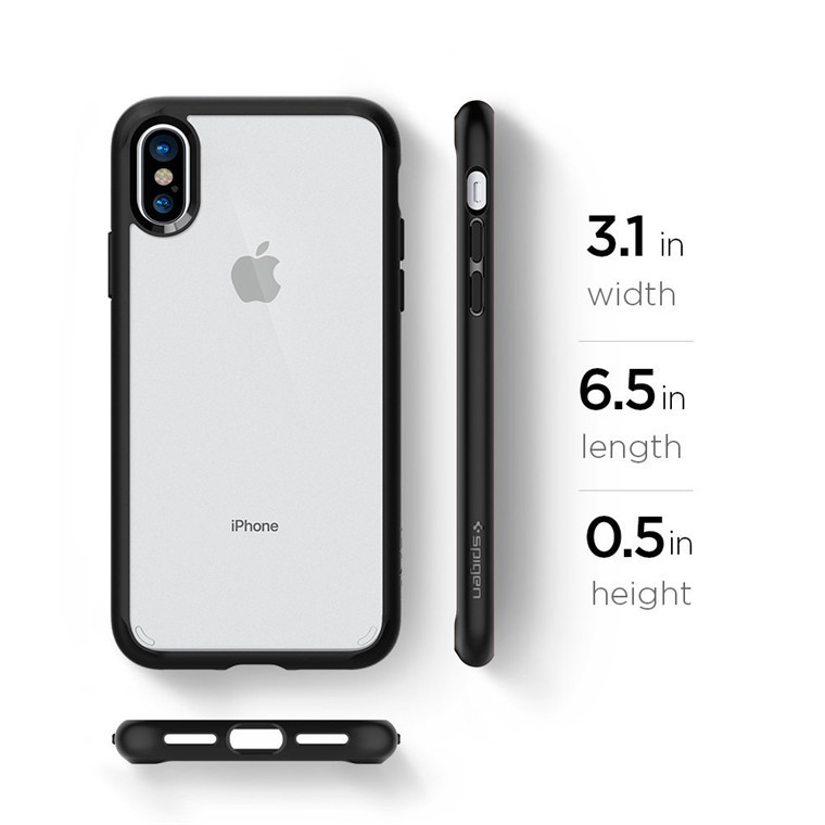 Spigen iPhone X/XS Ultra Hybrid Case Matte Black at Mighty Ape NZ