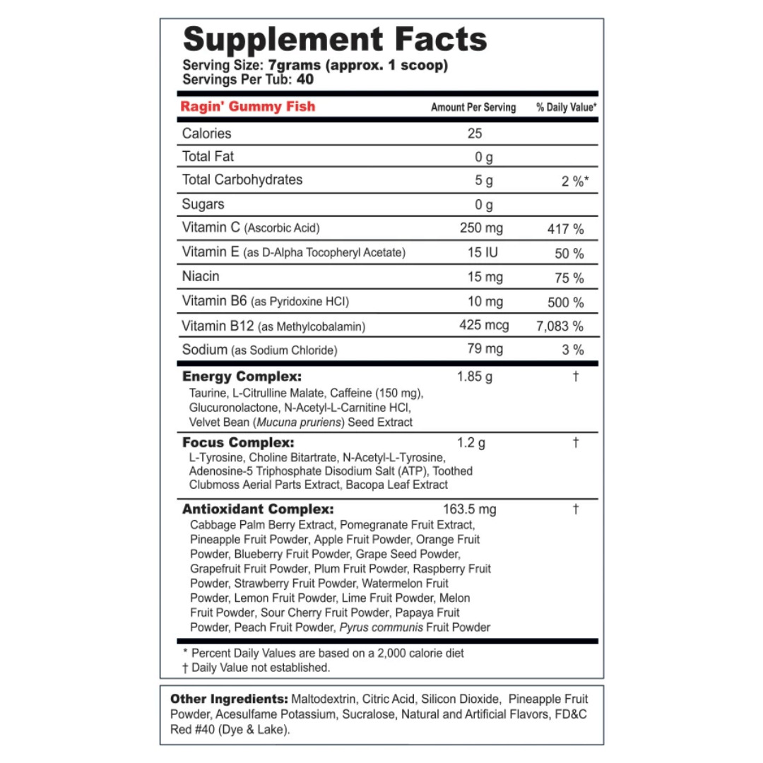 G FUEL Energy Formula - Ragin' Gummy Fish (40 Servings) image