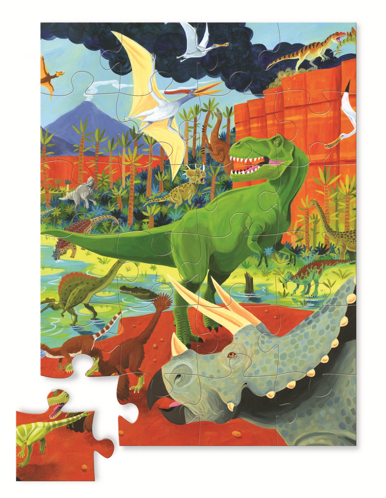 Crocodile Creek: Land of Dinosaurs Jigsaw Puzzle - 24pc image