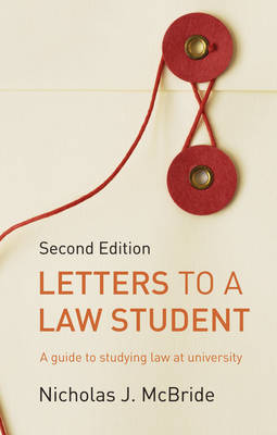 Letters to a Law Student by Nicholas J McBride image