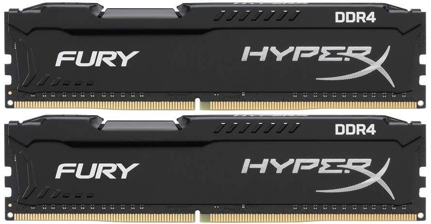 2x8GB Kingston HyperX Fury 2666MHz DDR4 Gaming RAM image