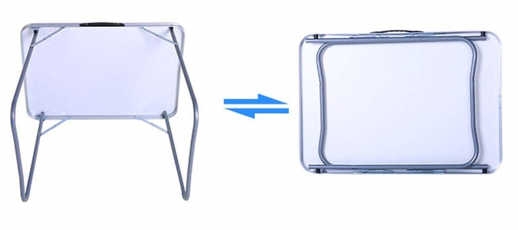 Outdoor Compact Folding Table (70x50cm, White) image