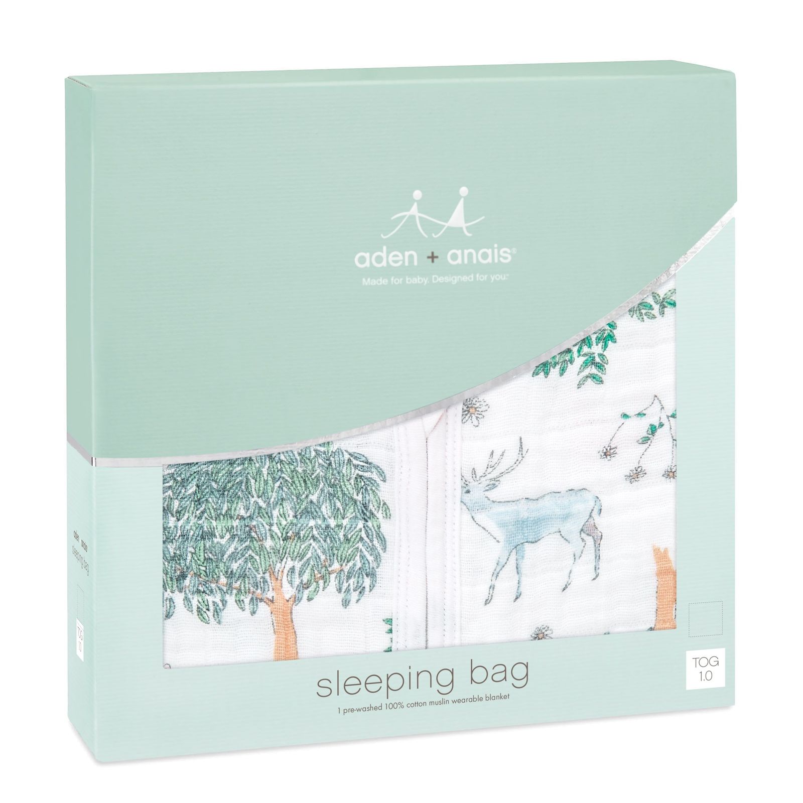 Aden + Anais: Classic Muslin Sleeping Bag - Forest Fantasy - Deer (Medium)