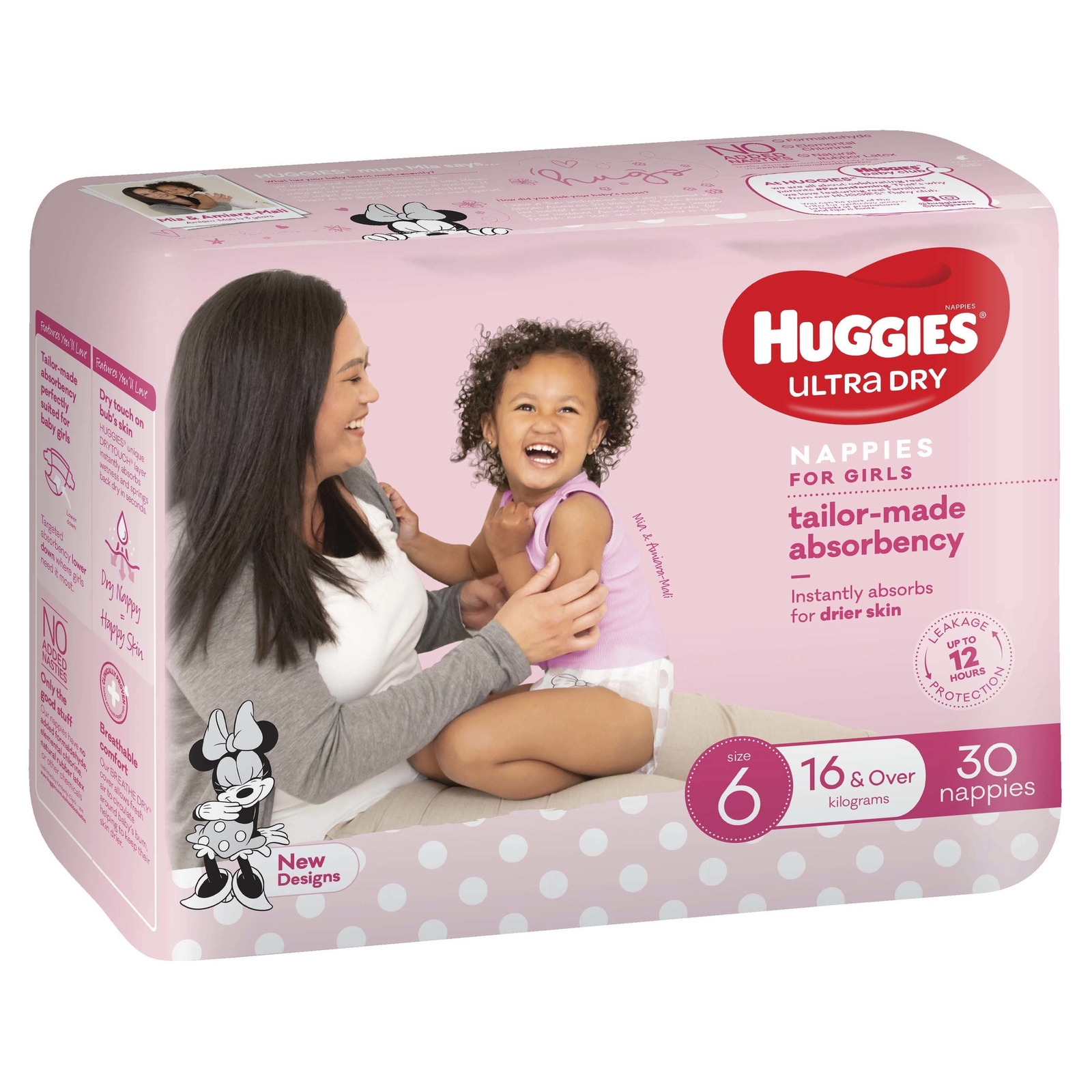 Buy Huggies Ultra Dry Nappies Bulk Size 6 Junior Girl at Mighty Ape
