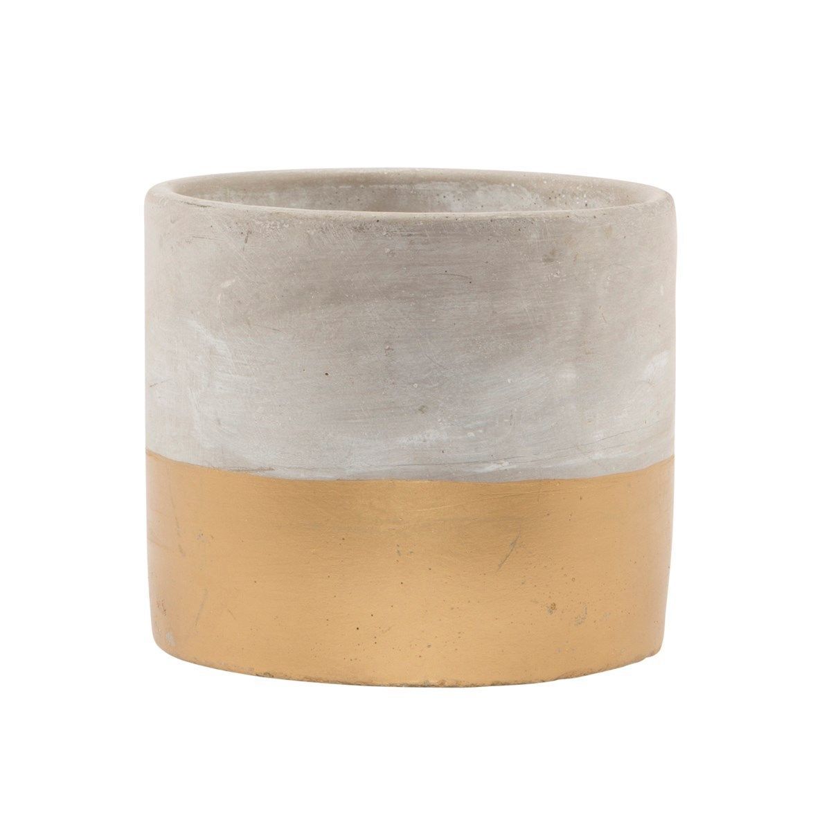 Tuva Gold Dip Cement Planter image