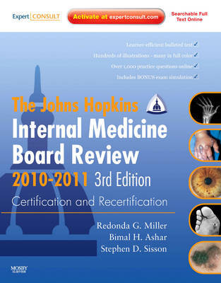 Johns Hopkins Internal Medicine Board Review 2010-2011: Certification and Recertification on Hardback by Bimal Ashar