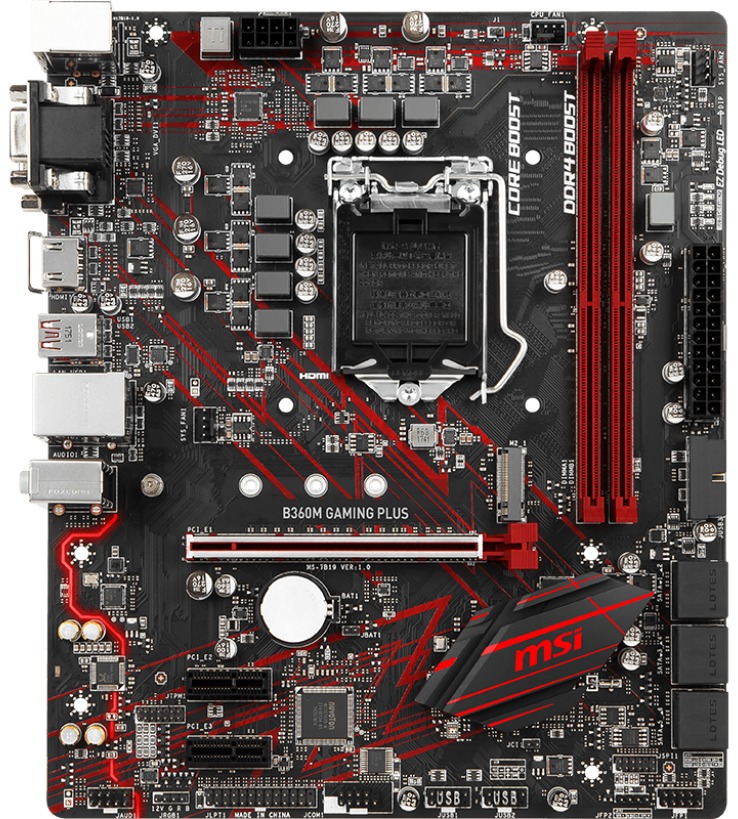 MSI B360M GAMING PLUS MATX Motherboard image