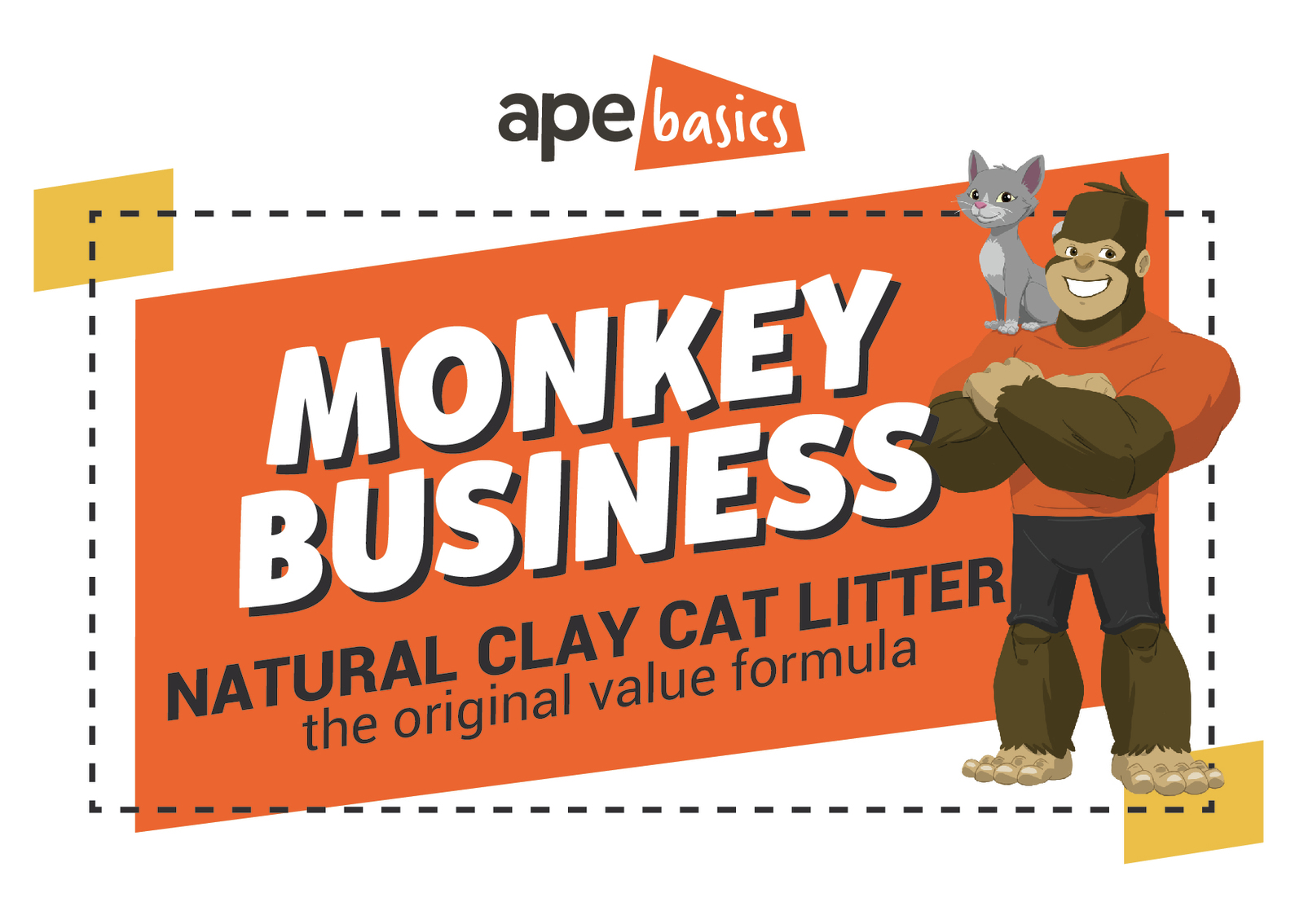 Monkey Business Cat Litter - Natural Clay (20L) image