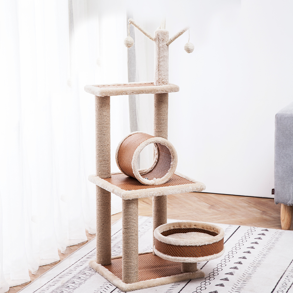Cat Tree Scratcher (5 Levels) 1.1M With Bed & Barrel image