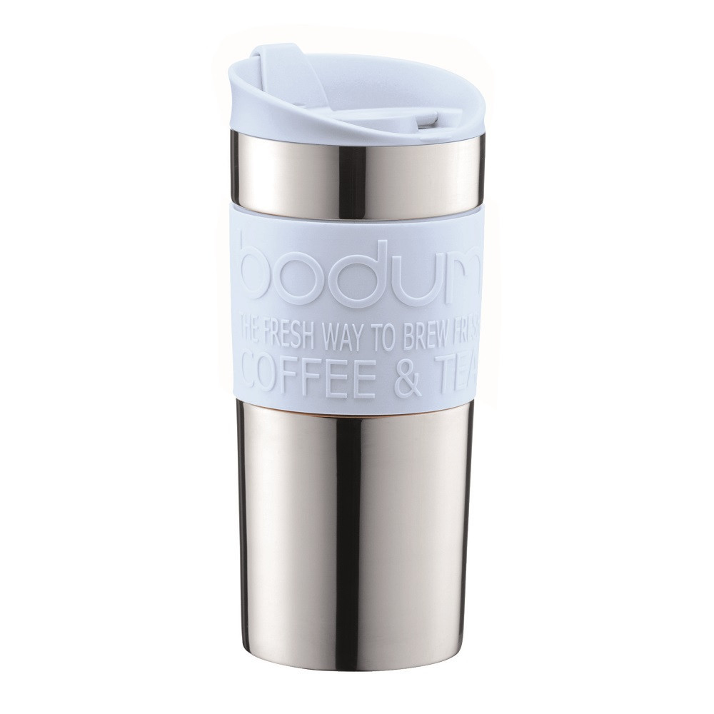 Bodum: Double Wall Travel Mug Stainless Steel - Pastel Blue (350ml