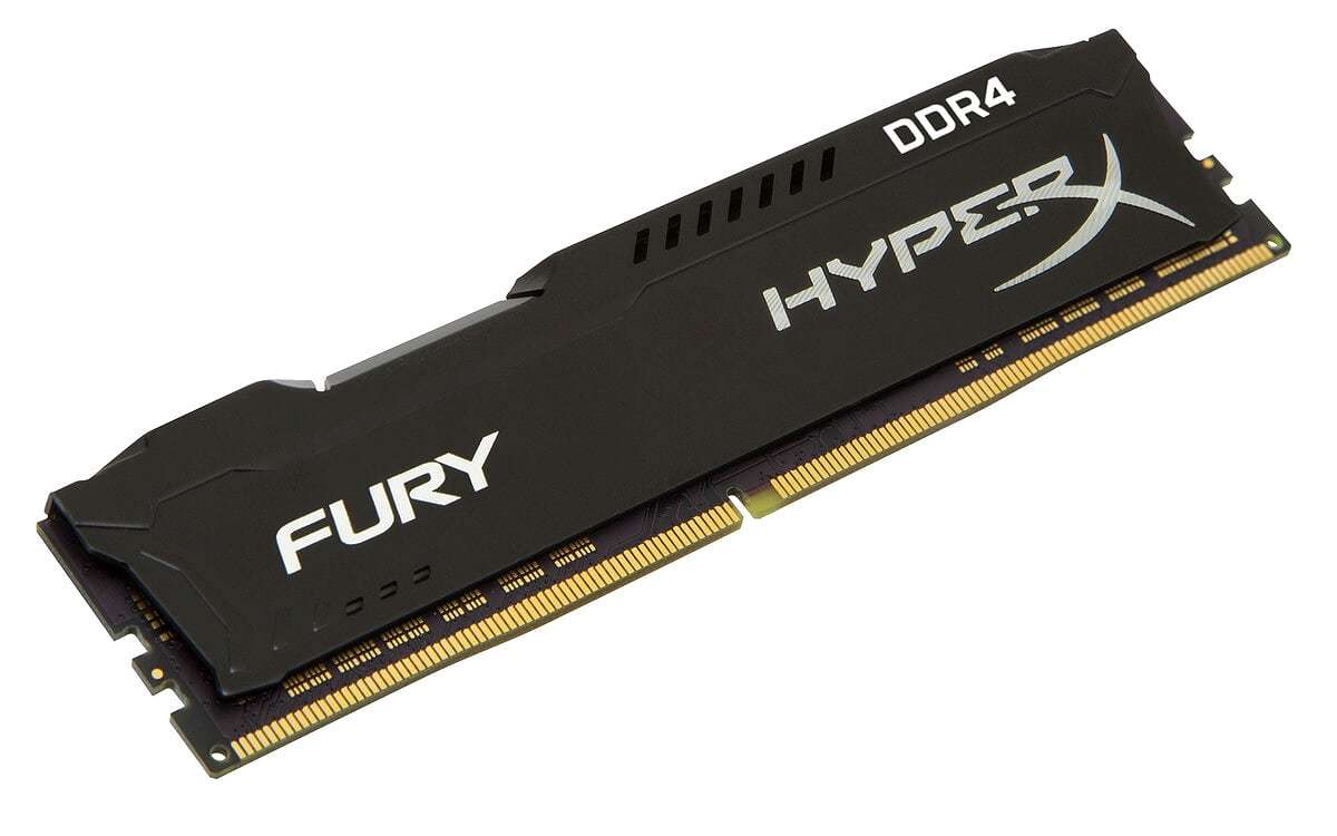 16GB Kingston Hyperx Fury 2400Mhz DDR4 CL15 Dimm Single - Black image