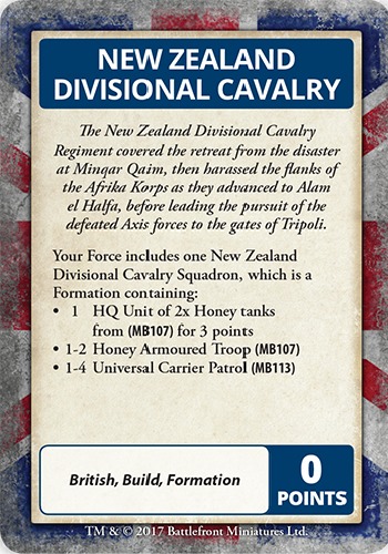 Flames of War: Desert Rats - Command Cards image