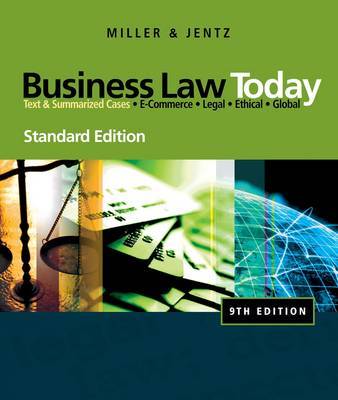 Business Law Today by Roger LeRoy Miller image