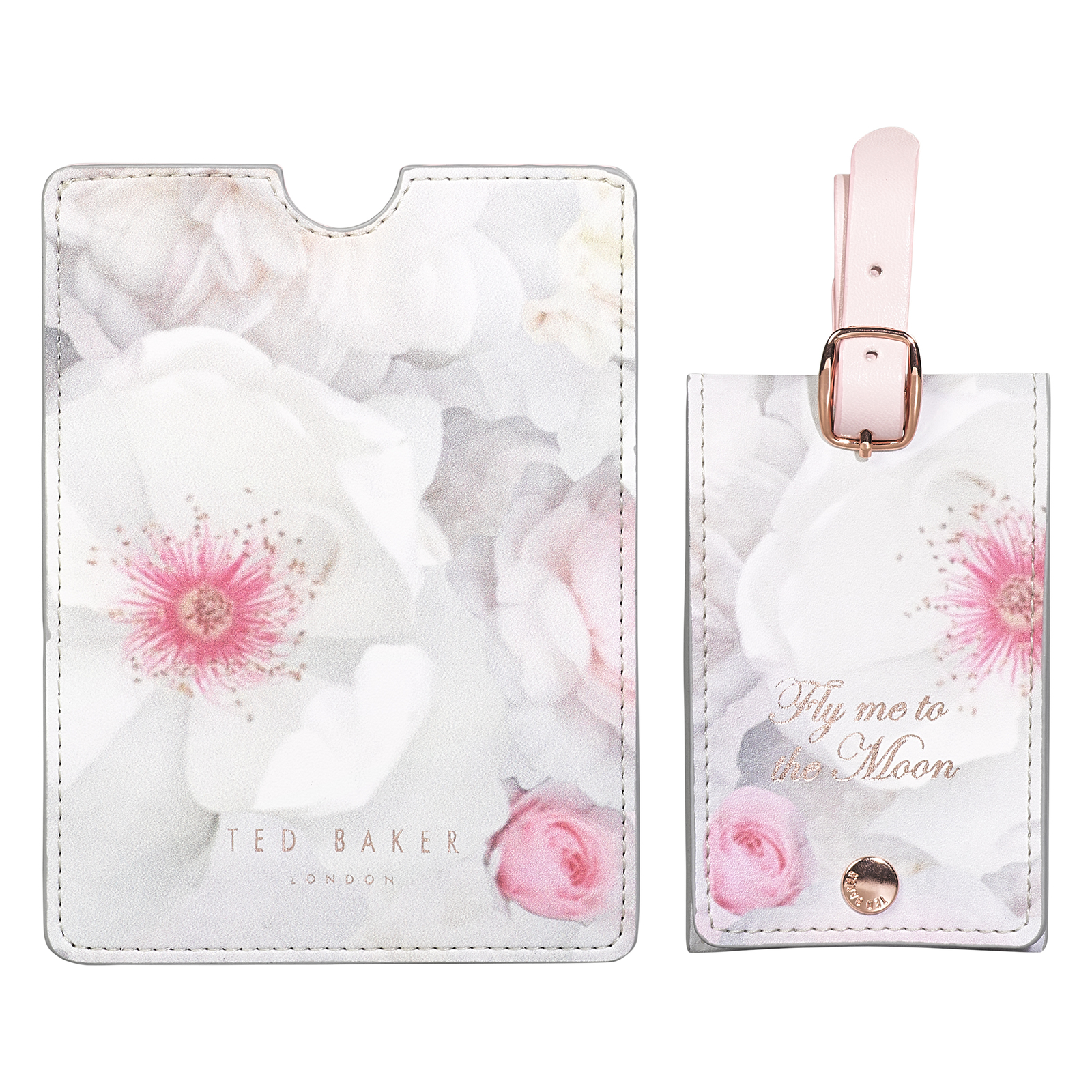 ted baker luggage tag and passport set