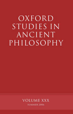 Oxford Studies in Ancient Philosophy XXX image