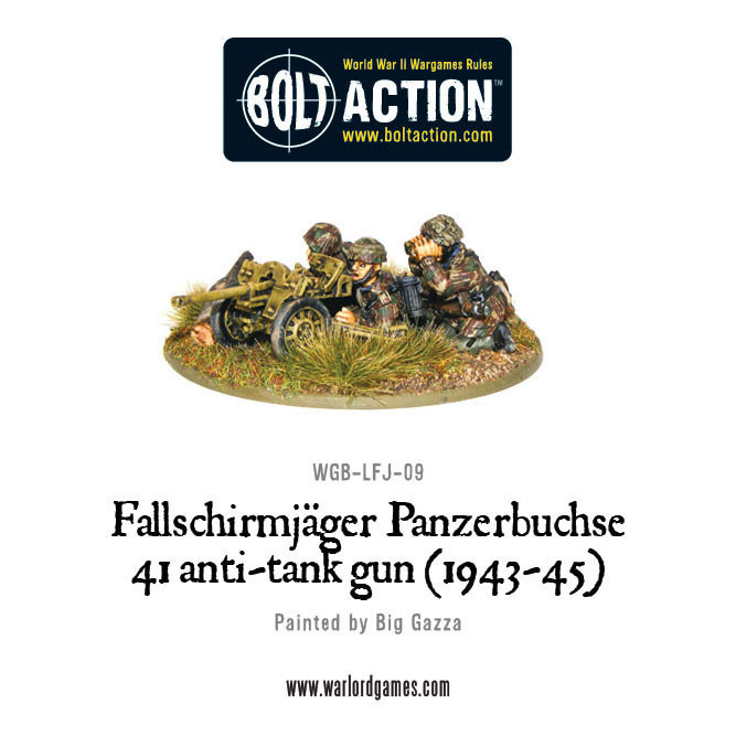 German Airborne - Fallschirmjager Panzerbuche 41 Anti-tank Gun image