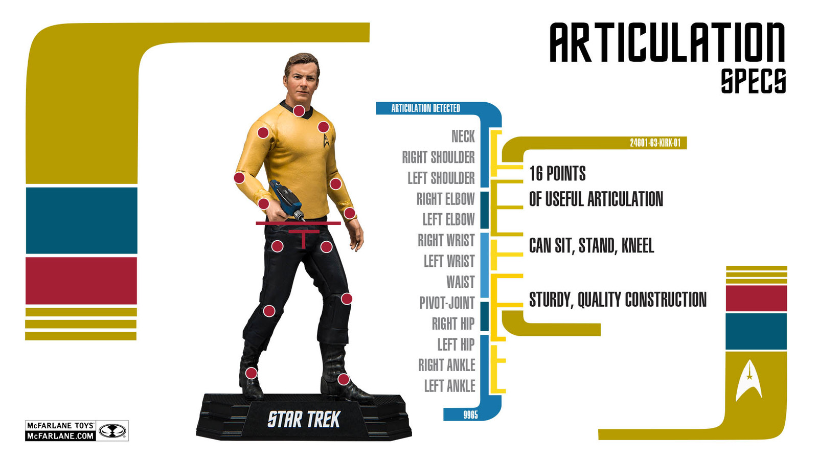 Star Trek: Captain James T Kirk - 7" Figure