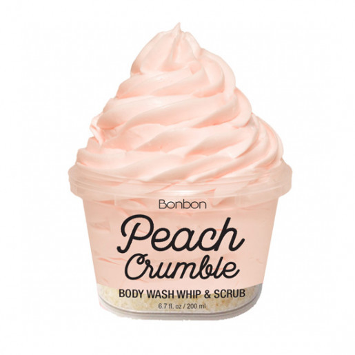The Bonbon Factory Body Wash & Scrub - Peach Crumble (200g) image