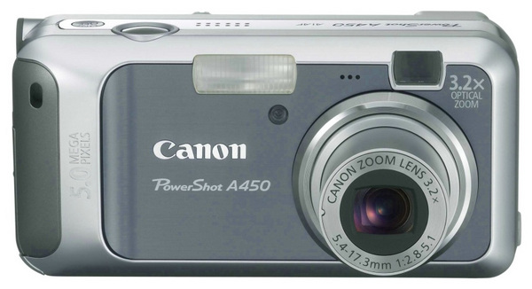 Canon A450 5.0Mp 3.2x Optical Digital Camera Super fast DiG!C II Imaging Processor