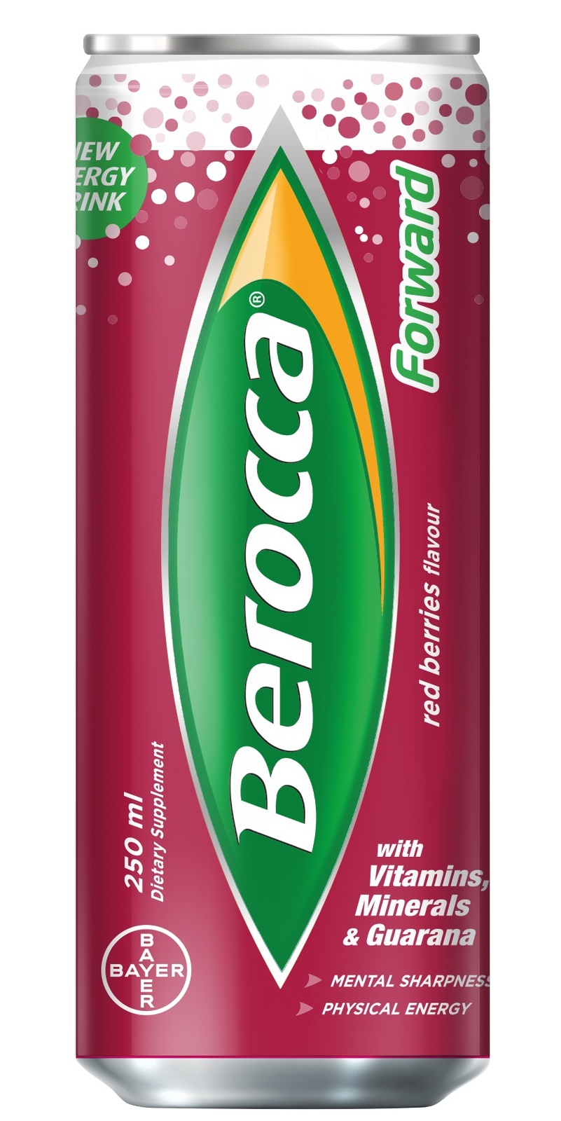 Berocca Forward Energy Drink Red Berries (250ml) 12 Pack at