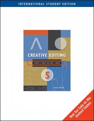 Creative Editing by Dorothy A Bowles image