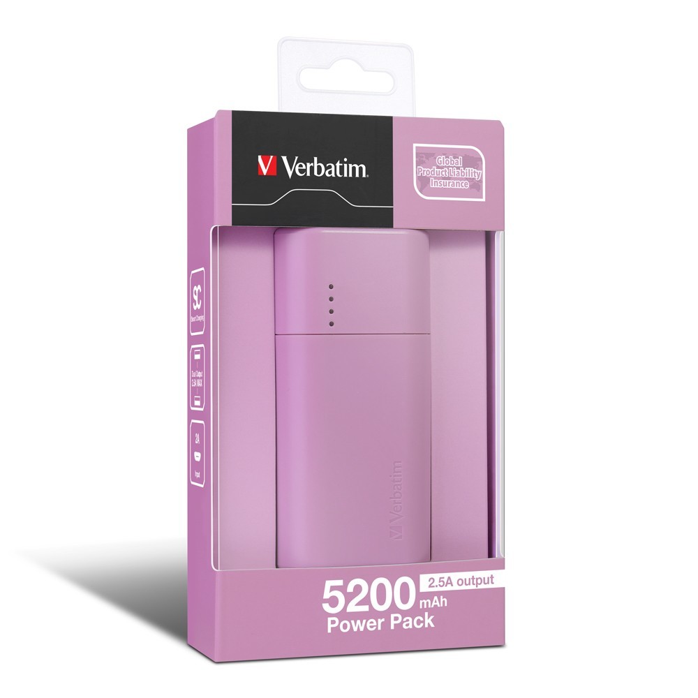 Verbatim 5,200 mAh Power Pack (Purple) image