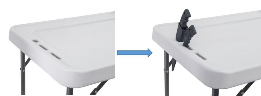 Premium Foldable Camping and Filleting Table with Folding Tap and Cleaning Hose image
