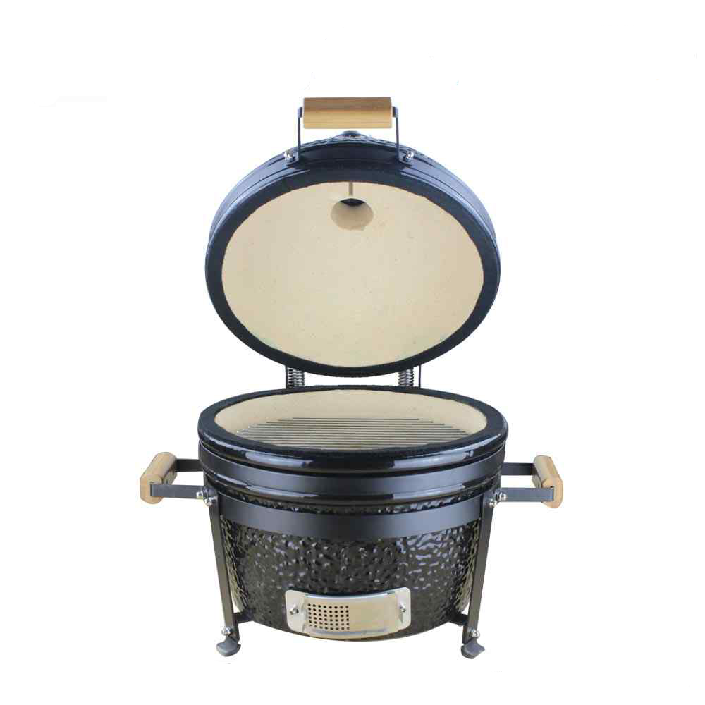 Gorilla: Kamado Ceramic Portable Grill BBQ (Black) | 16"